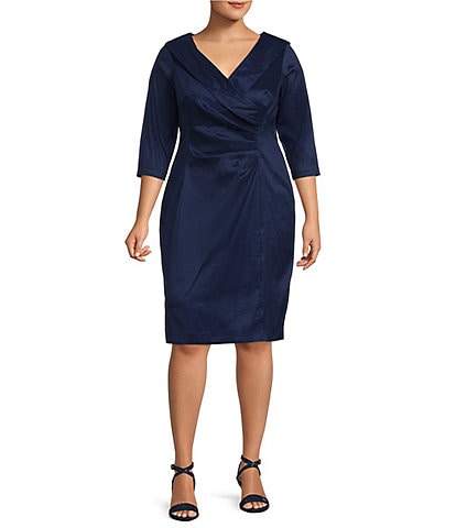 portrait collar Women s Plus Size Dresses Dillard s