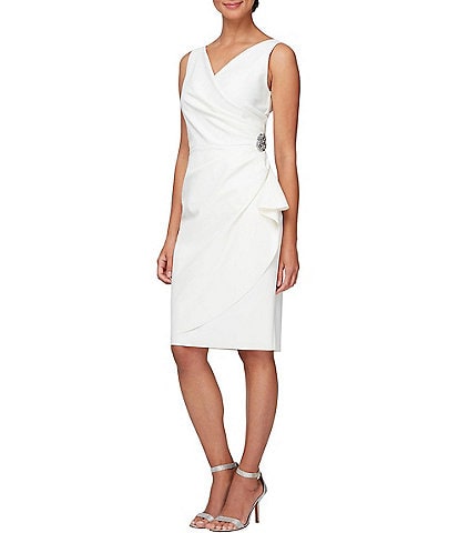 womens white sheath dress