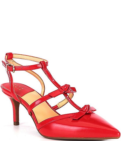 Alex Marie Ainsley Patent T-Strap Bow Pumps