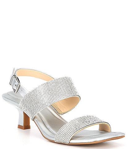 Alex Marie BarbraTwo Rhinestone Double Band Dress Sandals