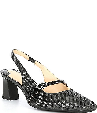 Alex Marie Blair Raffia Slingback Pumps
