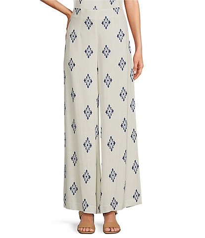 Alex Marie Coordinating Natalie Wide Leg Linen Blend Pants