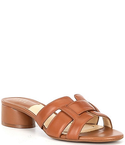 Alex Marie Fraser Leather Woven Strap Sandals