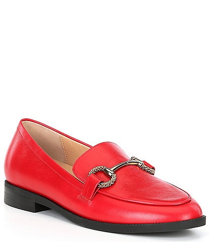 Alex Marie Gilmore Leather Hardware Bit Loafers