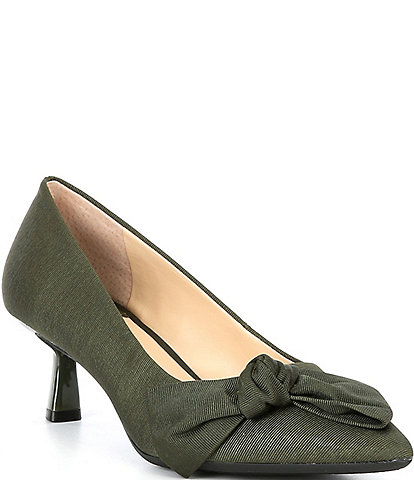 Alex Marie Iris Bow Kitten Heel Pumps