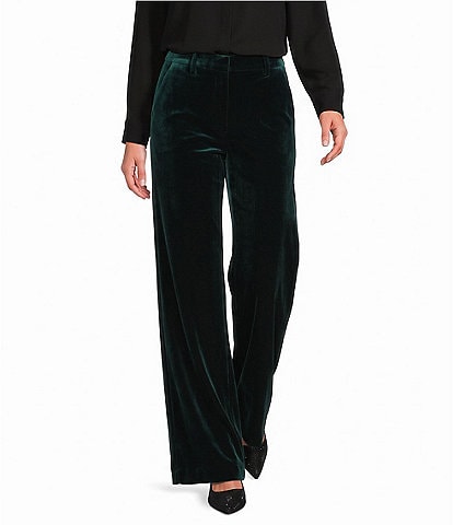 Alex Marie Kelly Stretch Velvet Flare Pants