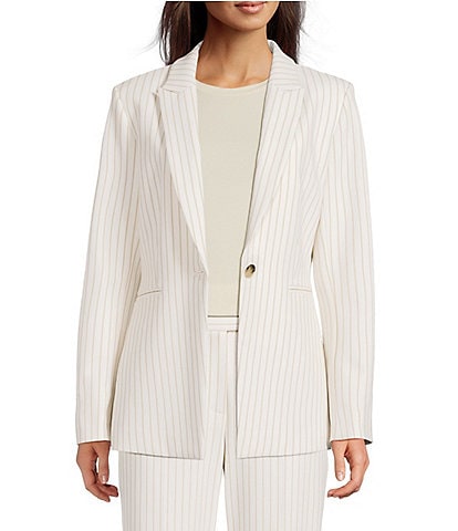Alex Marie Liza Anywhere, Everywhere Coordinating Novelty Stripe Peak Lapel Blazer