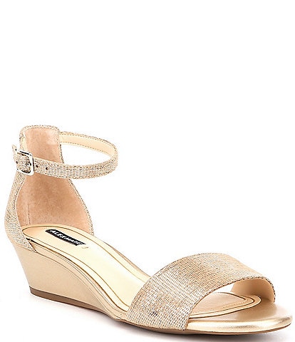 gold wedge sandals