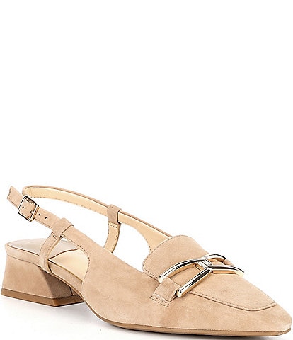 Alex Marie Maysun Suede Slingback Loafers