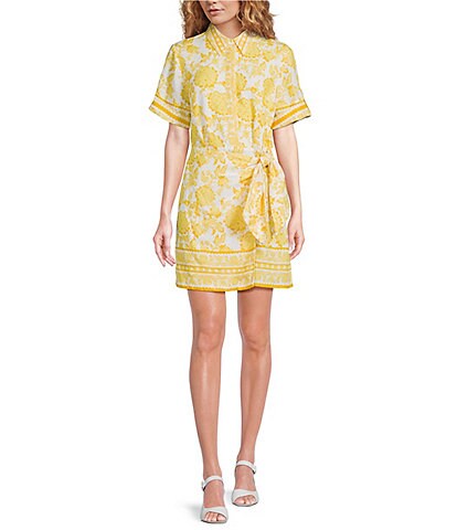 Alex Marie Millie Floral Short Sleeve Wrap Dress