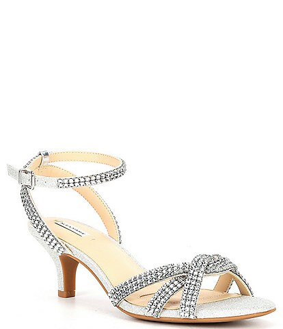 Alex Marie Nora Rhinestone Banded Ankle Strap Dress Sandals