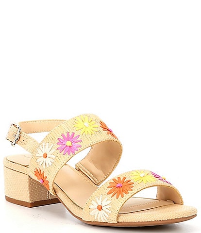 Alex Marie Patria Raffia Floral Banded Sandals