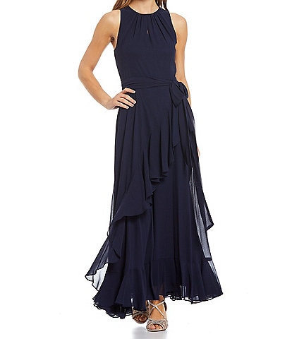 Calvin Klein High-Low A-Line Gown - Macy's