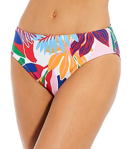 Alex Marie Signature Sculpt Rio Palms Mid Rise Swim Bottom