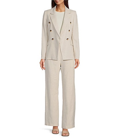 Women's Suit Coat and Pant Set Ladies Fashion Business Casual Loose Solid Long  Blazer Coat & Wide Leg Pants 2Pc Suit : : Clothing, Shoes &  Accessories