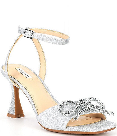 Alex Marie Wylie Shimmer Jeweled Bow Dress Sandals