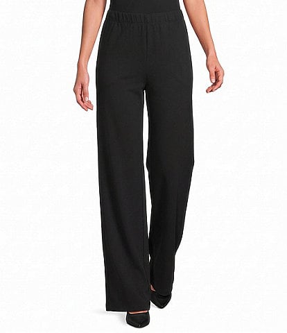 Ali Miles Knit Flared Leg Pull-On Pant