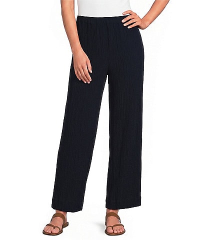 Petite Size Coordinating Wide Leg Pull-On Pants
