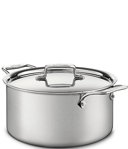 All-Clad D5 Brushed Stainless Steel 5-Ply Bonded Cookware, Stockpot with Lid
