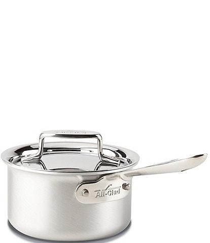 All-Clad D5 Stainless Steel Brushed 5-Ply Bonded Cookware Sauce Pan with Lid, 1.5 Quart