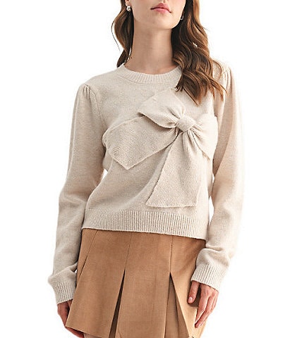All in Favor Big Bow Sweater