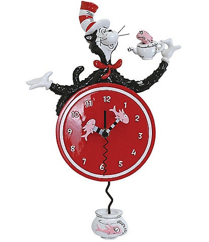 Allen Designs Cat In The Hat Wall Clock