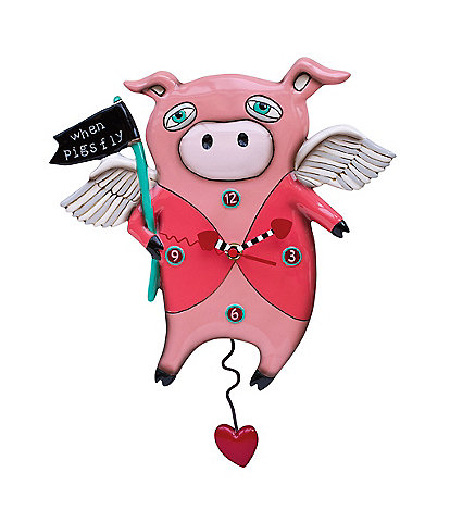 Allen Designs Pigs Fly Clock