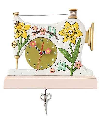 Allen Designs Snip And Stitch Floral Wall Clock
