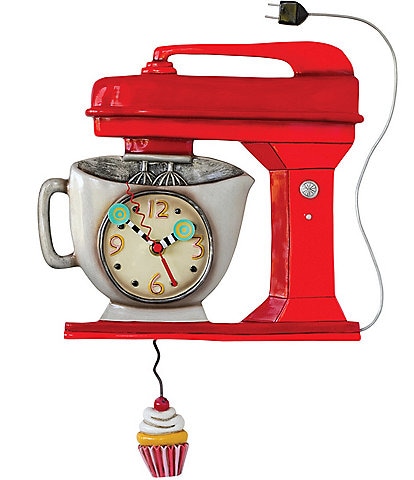 Allen Designs Vintage Red Mixer Clock