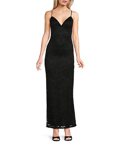 Allison & Kelly Lace Maxi Slip Dress