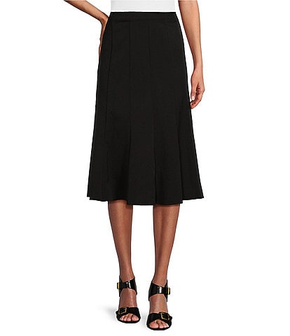 Allison Daley Petite Size City Stretch Gored Panel Skirt