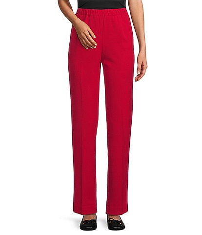 Allison Daley Petite Size City Stretch Straight Leg Pull-On Pant