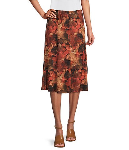 Allison Daley Petite Size Pull-On A-Line Skirt