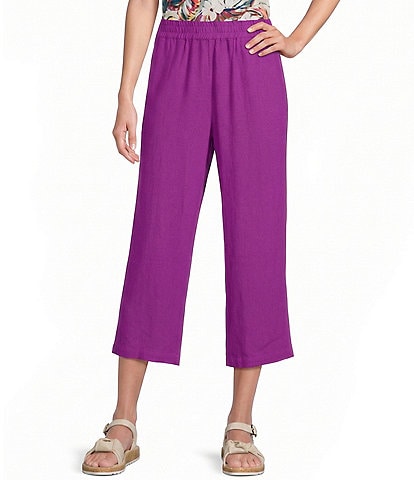Allison Daley Petite Size Pull-On Soft Crop Pants