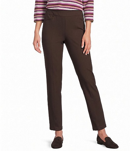 Allison Daley Petite Size Straight Let Pull-On Ponte Pants