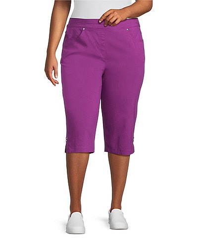 Allison Daley Plus Size Tech Stretch Pull-On Skimmer Pants