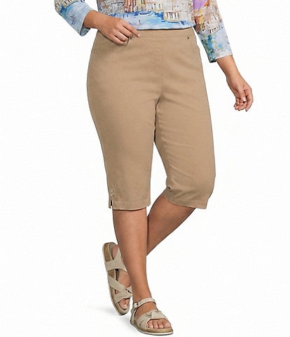 Allison Daley Plus Size Tech Stretch Pull-On Skimmer Pants