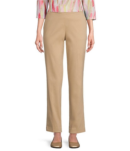 Allison Daley Stretch Pull-On Straight Leg Pants
