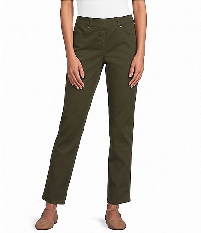 Allison Daley Straight Leg Pull-On Chino Pants