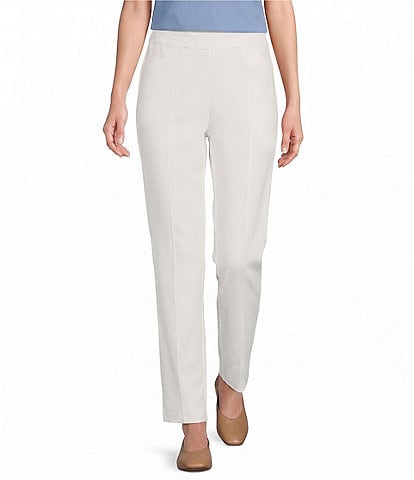 Allison Daley Straight Leg Pull-On Ponte Pants