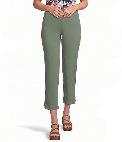 Allison Daley Stretch Pull-On Straight Leg Crop Pants