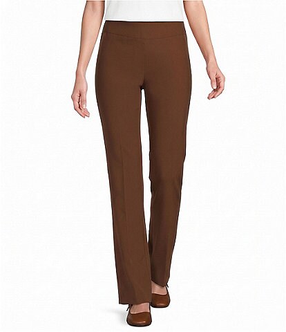Allison Daley Stretch Pull-On Straight Leg Pants
