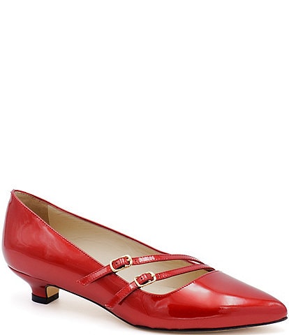 Amalfi Alfa Patent Leather Strappy Pumps