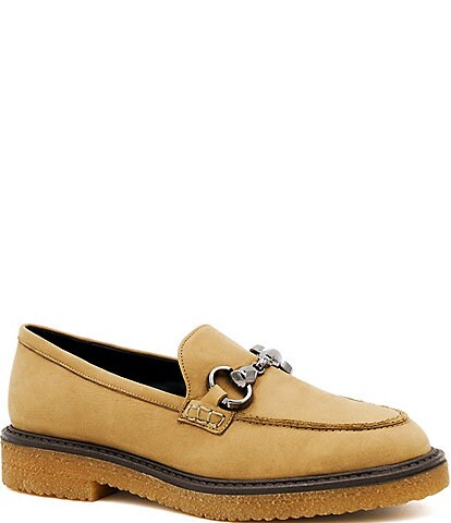 Amalfi Balzello Suede Bit Buckle Loafers