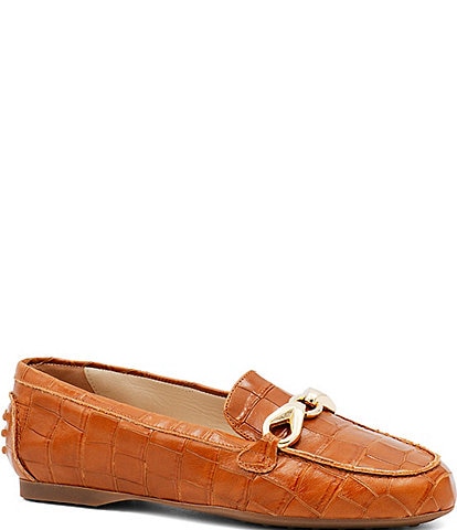 Amalfi Decano Croco Leather Hardware Loafers