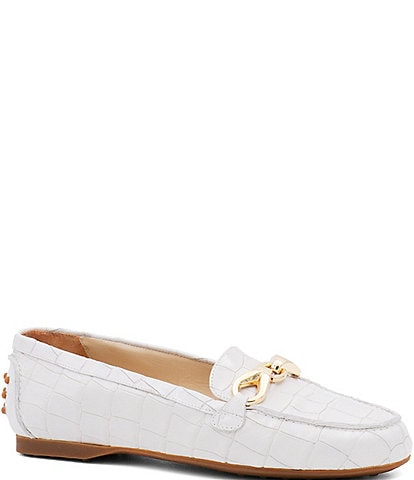 Amalfi Decano Croco Leather Hardware Loafers