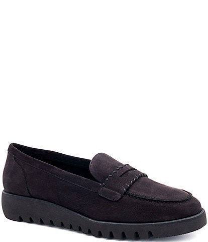 Amalfi Eolo Suede Penny Loafers