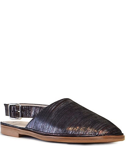 Amalfi Gelso Leather Sling Flats