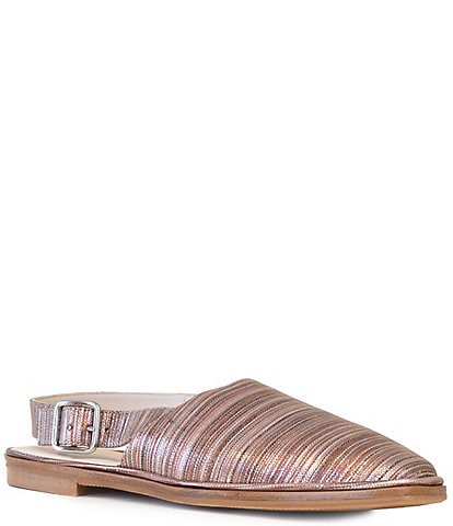 Amalfi Gelso Leather Sling Flats