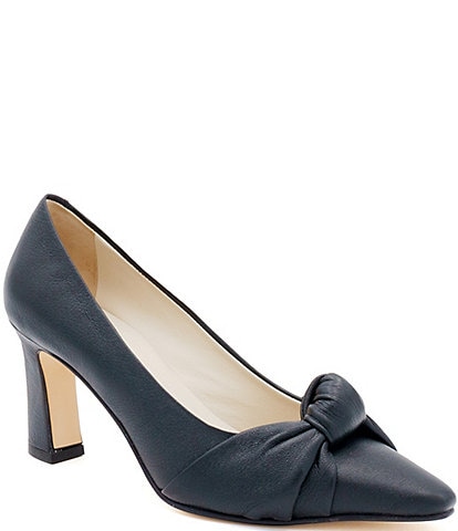 Amalfi Icaro Leather Knotted Pumps